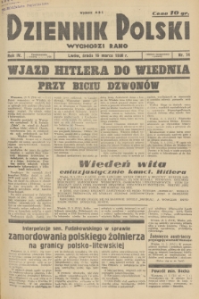 Dziennik Polski : wychodzi rano. R.4, 1938, nr 74