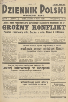 Dziennik Polski : wychodzi rano. R.4, 1938, nr 75