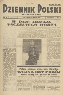 Dziennik Polski : wychodzi rano. R.4, 1938, nr 77