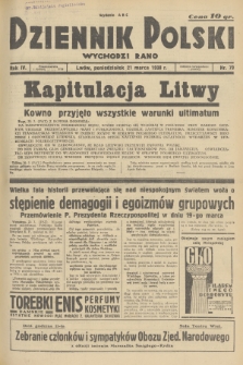 Dziennik Polski : wychodzi rano. R.4, 1938, nr 79