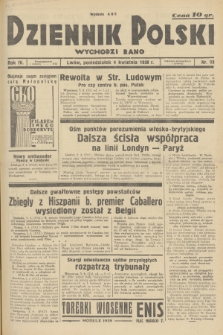 Dziennik Polski : wychodzi rano. R.4, 1938, nr 93
