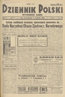 Dziennik Polski : wychodzi rano. R.4, 1938, nr 100