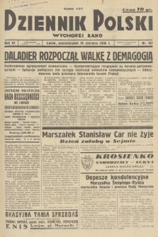 Dziennik Polski : wychodzi rano. R.4, 1938, nr 167