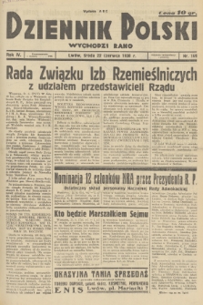 Dziennik Polski : wychodzi rano. R.4, 1938, nr 169