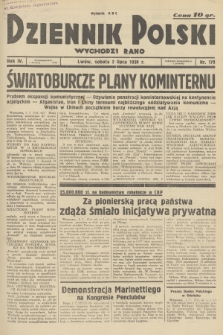 Dziennik Polski : wychodzi rano. R.4, 1938, nr 179