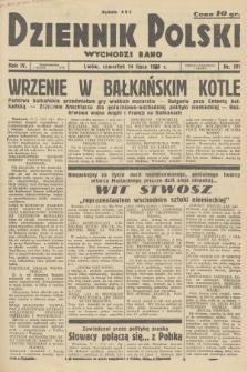 Dziennik Polski : wychodzi rano. R.4, 1938, nr 191