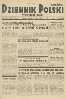 Dziennik Polski : wychodzi rano. R.4, 1938, nr 203