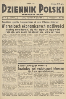 Dziennik Polski : wychodzi rano. R.4, 1938, nr 205