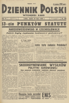 Dziennik Polski : wychodzi rano. R.4, 1938, nr 206
