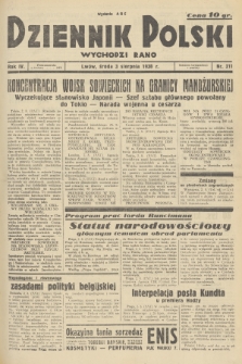Dziennik Polski : wychodzi rano. R.4, 1938, nr 211