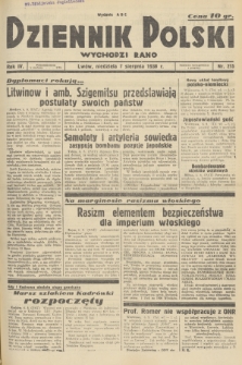 Dziennik Polski : wychodzi rano. R.4, 1938, nr 215