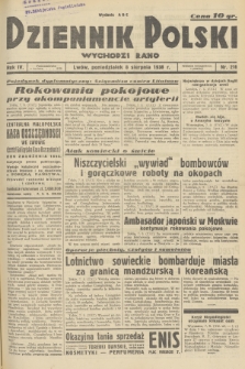 Dziennik Polski : wychodzi rano. R.4, 1938, nr 216