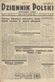 Dziennik Polski : wychodzi rano. R.4, 1938, nr 218