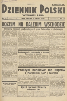Dziennik Polski : wychodzi rano. R.4, 1938, nr 222