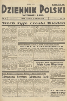 Dziennik Polski : wychodzi rano. R.4, 1938, nr 226