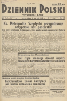 Dziennik Polski : wychodzi rano. R.4, 1938, nr 228