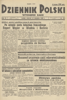 Dziennik Polski : wychodzi rano. R.4, 1938, nr 231