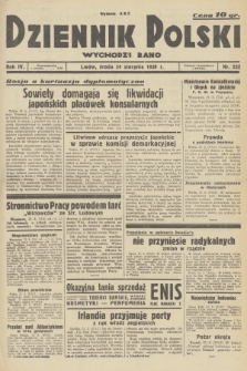 Dziennik Polski : wychodzi rano. R.4, 1938, nr 232