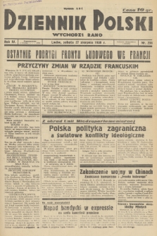 Dziennik Polski : wychodzi rano. R.4, 1938, nr 235