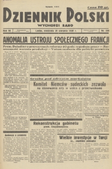 Dziennik Polski : wychodzi rano. R.4, 1938, nr 236
