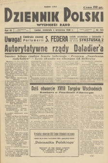 Dziennik Polski : wychodzi rano. R.4, 1938, nr 243