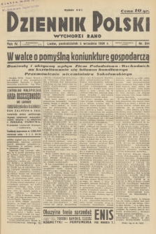 Dziennik Polski : wychodzi rano. R.4, 1938, nr 244