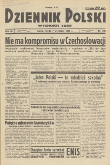 Dziennik Polski : wychodzi rano. R.4, 1938, nr 246