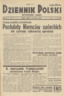 Dziennik Polski : wychodzi rano. R.4, 1938, nr 248