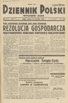 Dziennik Polski : wychodzi rano. R.4, 1938, nr 249