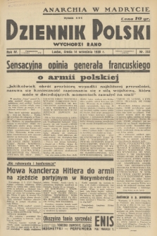 Dziennik Polski : wychodzi rano. R.4, 1938, nr 253