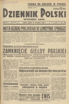 Dziennik Polski : wychodzi rano. R.4, 1938, nr 262