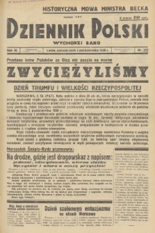 Dziennik Polski : wychodzi rano. R.4, 1938, nr 272