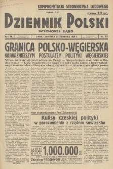 Dziennik Polski : wychodzi rano. R.4, 1938, nr 275