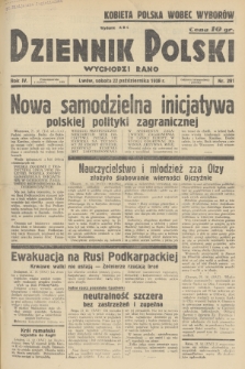 Dziennik Polski : wychodzi rano. R.4, 1938, nr 291