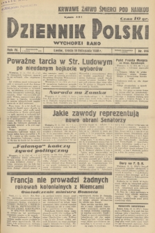 Dziennik Polski : wychodzi rano. R.4, 1938, nr 316