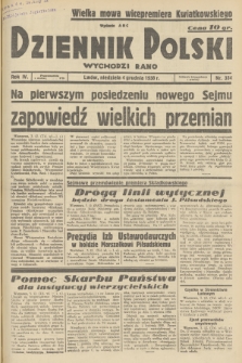 Dziennik Polski : wychodzi rano. R.4, 1938, nr 334
