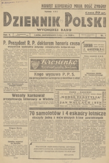 Dziennik Polski : wychodzi rano. R.5, 1939, nr 1