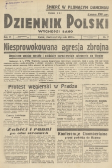 Dziennik Polski : wychodzi rano. R.5, 1939, nr 7