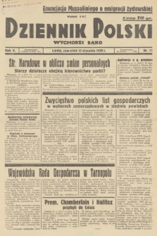 Dziennik Polski : wychodzi rano. R.5, 1939, nr 11