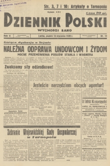 Dziennik Polski : wychodzi rano. R.5, 1939, nr 12
