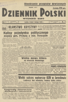 Dziennik Polski : wychodzi rano. R.5, 1939, nr 31