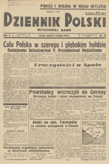 Dziennik Polski : wychodzi rano. R.5, 1939, nr 33