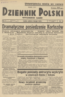 Dziennik Polski : wychodzi rano. R.5, 1939, nr 34