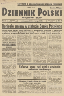 Dziennik Polski : wychodzi rano. R.5, 1939, nr 36