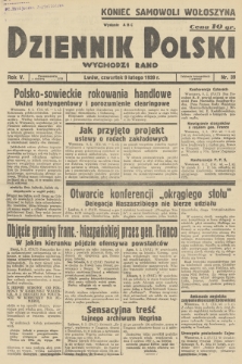 Dziennik Polski : wychodzi rano. R.5, 1939, nr 39