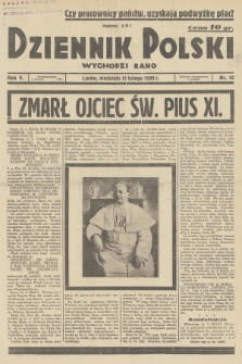 Dziennik Polski : wychodzi rano. R.5, 1939, nr 42