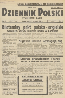 Dziennik Polski : wychodzi rano. R.5, 1939, nr 96
