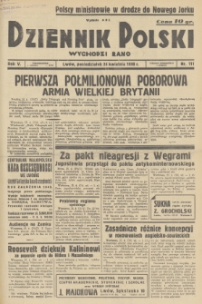 Dziennik Polski : wychodzi rano. R.5, 1939, nr 111
