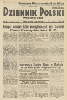 Dziennik Polski : wychodzi rano. R.5, 1939, nr 150