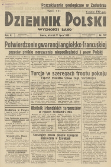 Dziennik Polski : wychodzi rano. R.5, 1939, nr 187